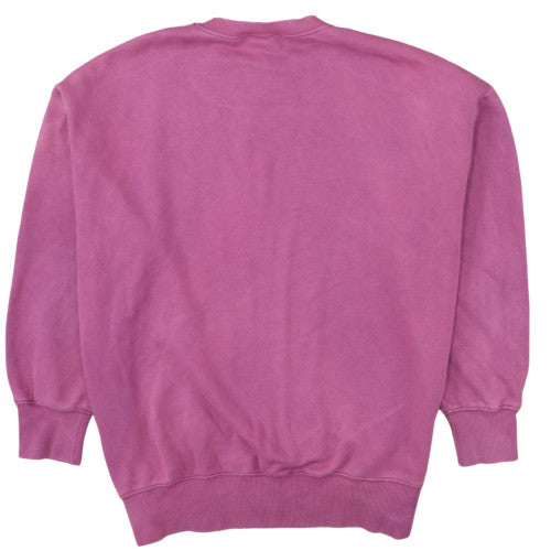 Nike Womens Pink Crew Neck Cotton Blend Pullover Sweatshirt L