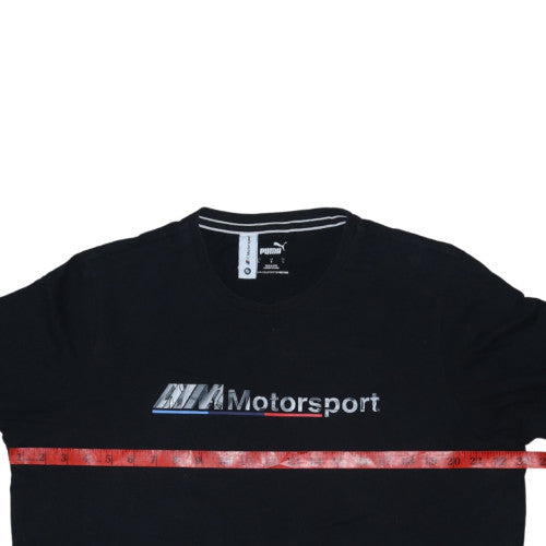 Puma BMW M Motorsport Men's Black Short Sleeve T-Shirt Size L