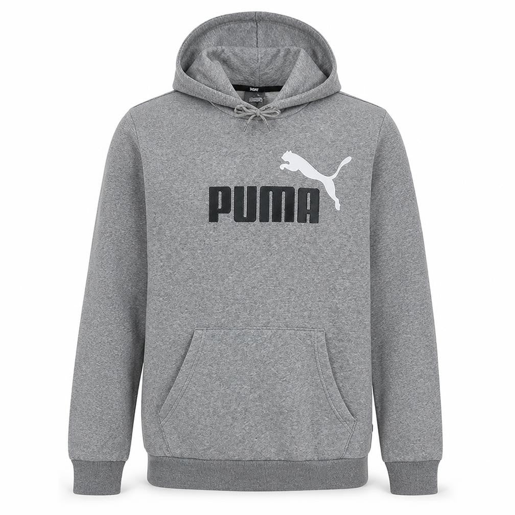 Puma Mens Grey XL Pullover Hoodie Sports Fleece Sweatshirt