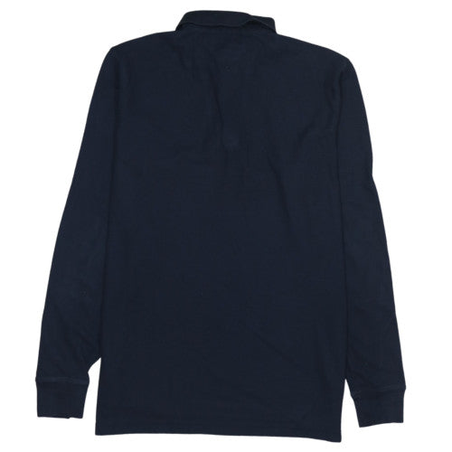 Tommy Hilfiger Men's Blue Long Sleeve Cotton Polo Shirt L Regular Fit