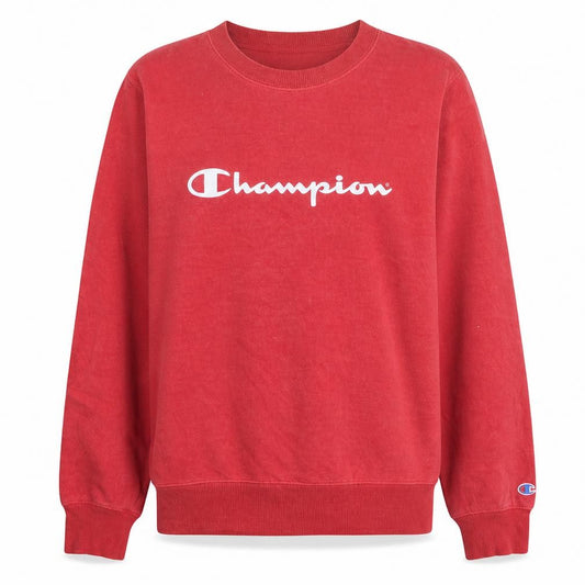 Champion Men's Red Crew Neck Pullover Sweatshirt M