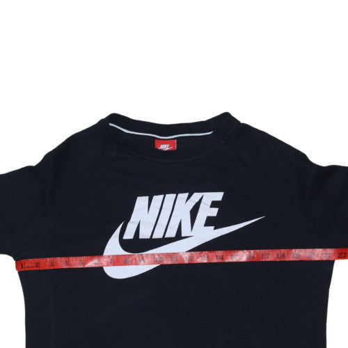 Nike Men's Black M Crew Neck Pullover Sweatshirt Logo Sports