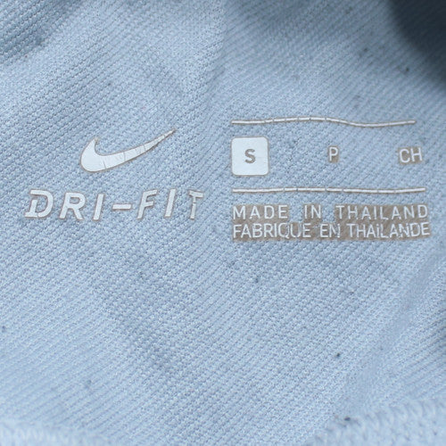 Nike Men's Grey Chelsea Football 1/4 Zip Dri-FIT Training Top Size S