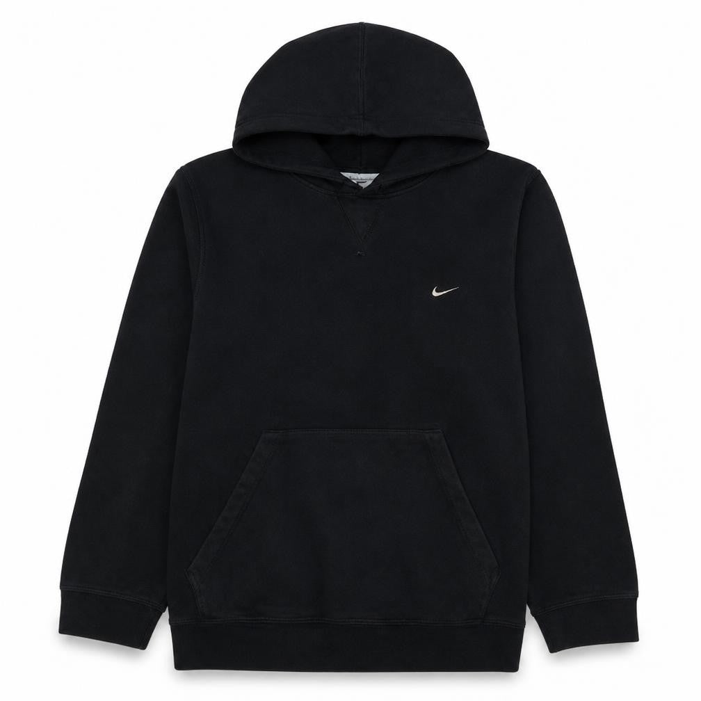Nike Men's Black Pullover Hoodie Size M Fleece Logo Sweatshirt