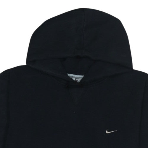 Nike Men's Black Pullover Hoodie Size M Fleece Logo Sweatshirt