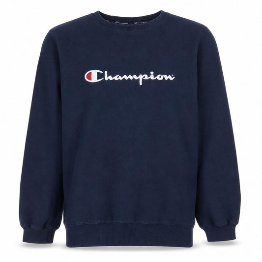 Champion Men's Blue Logo Pullover Sweatshirt Size M