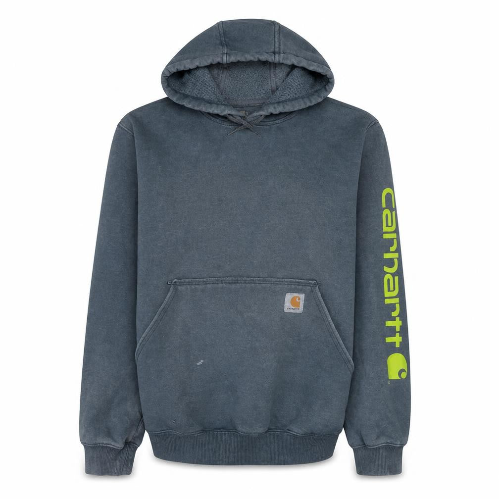 Carhartt Men's Grey XS Pullover Hoodie with Logo Sleeve