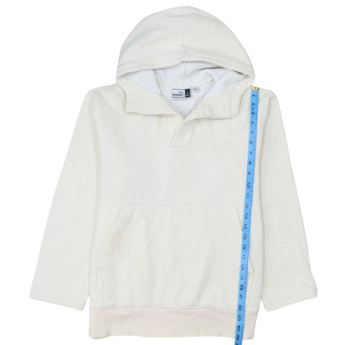 Puma Men's Ivory Pullover Hoodie Size L Fleece Sportswear