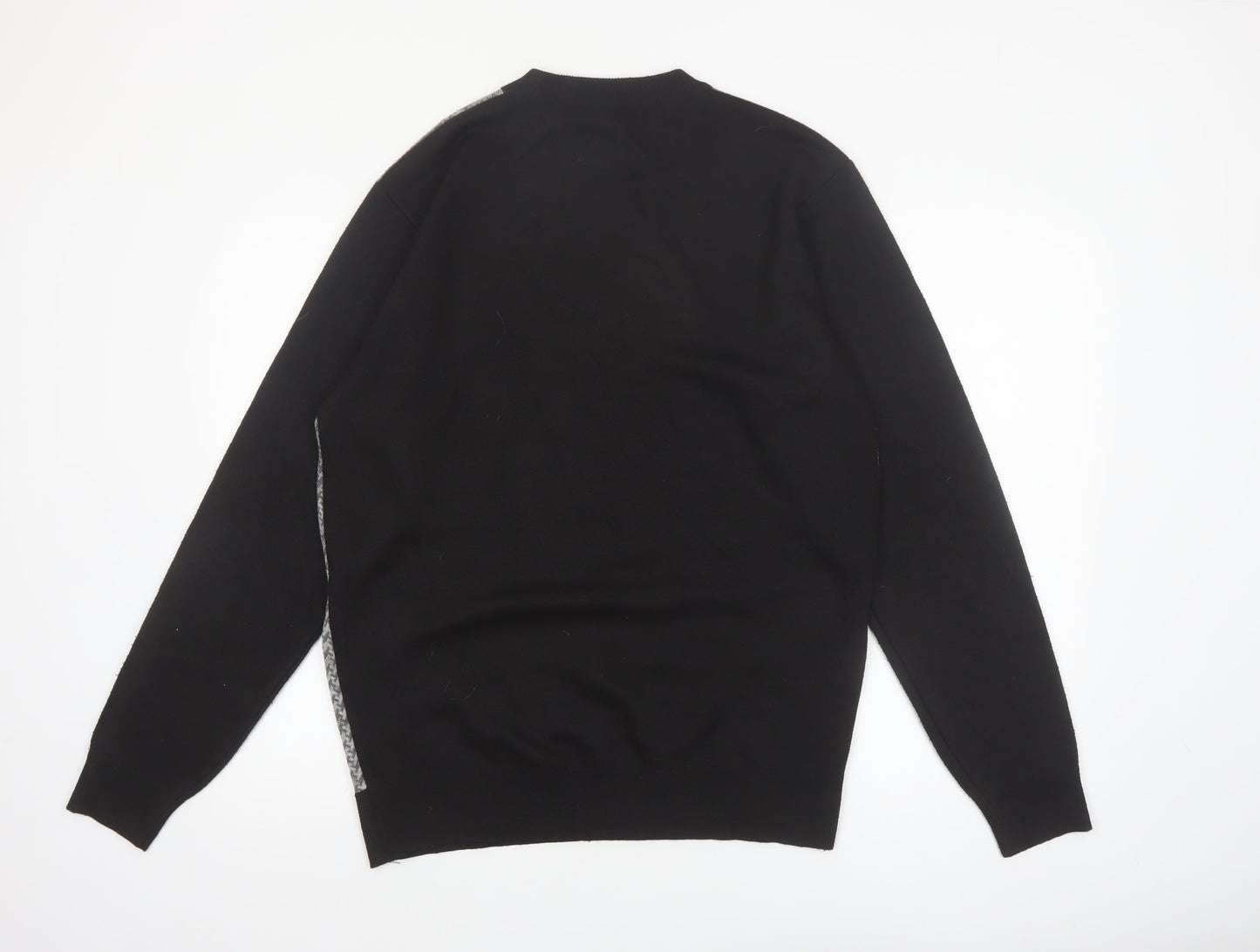 Cambridge Classics Men's Grey Geometric Knit Pullover Jumper L