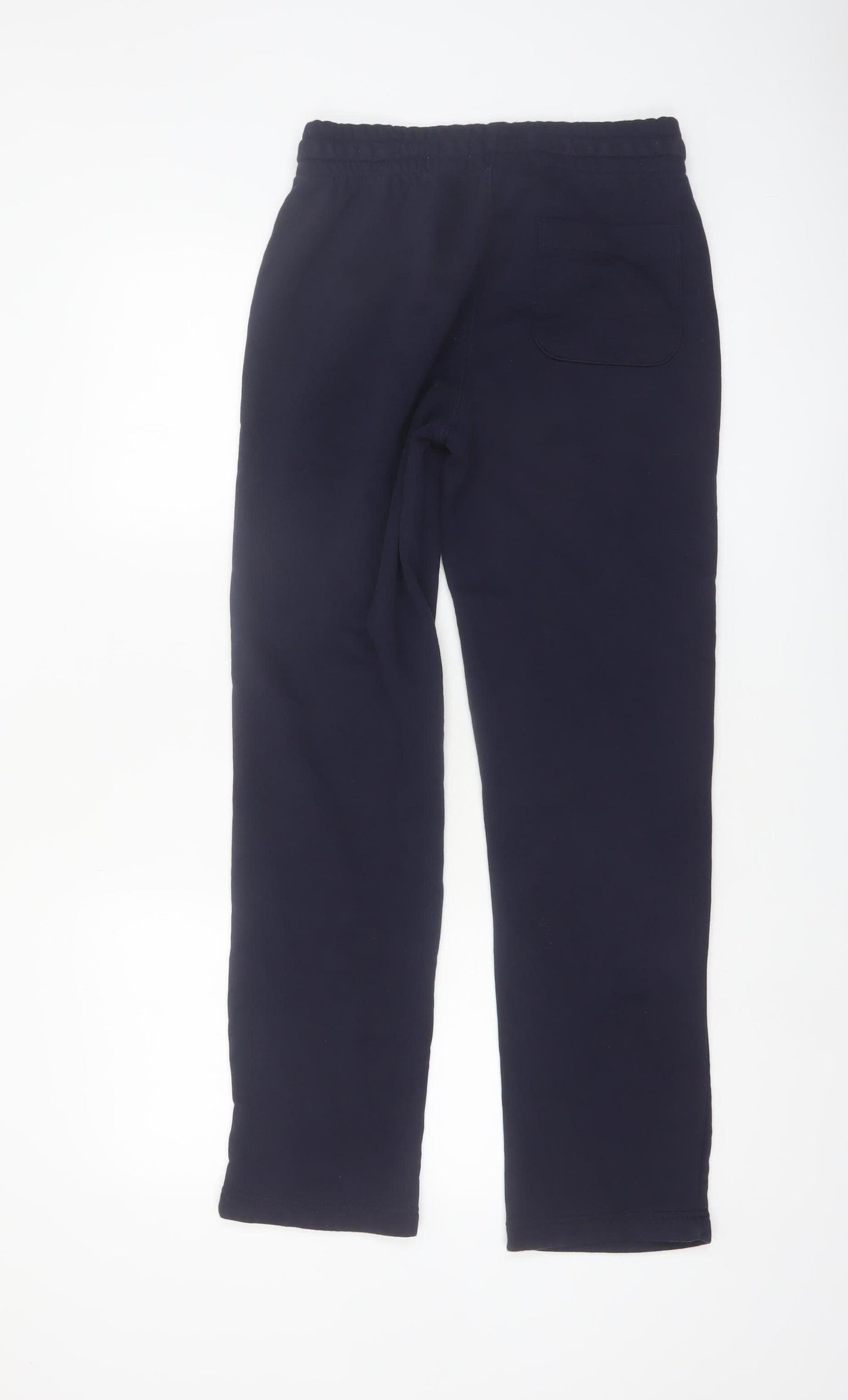 EASY Men Black Small Fleece Sweatpants Regular Fit Casual Trousers