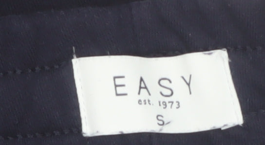 EASY Men Black Small Fleece Sweatpants Regular Fit Casual Trousers