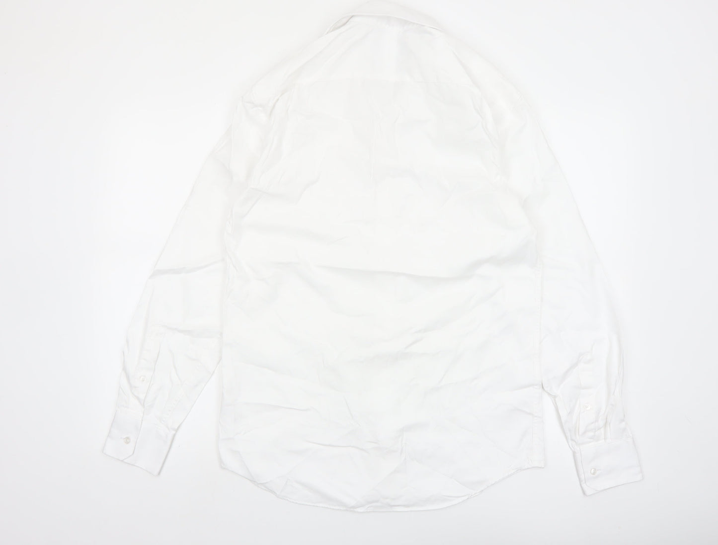 Marks and Spencer Mens White Slim Fit Formal Dress Shirt 15.5in