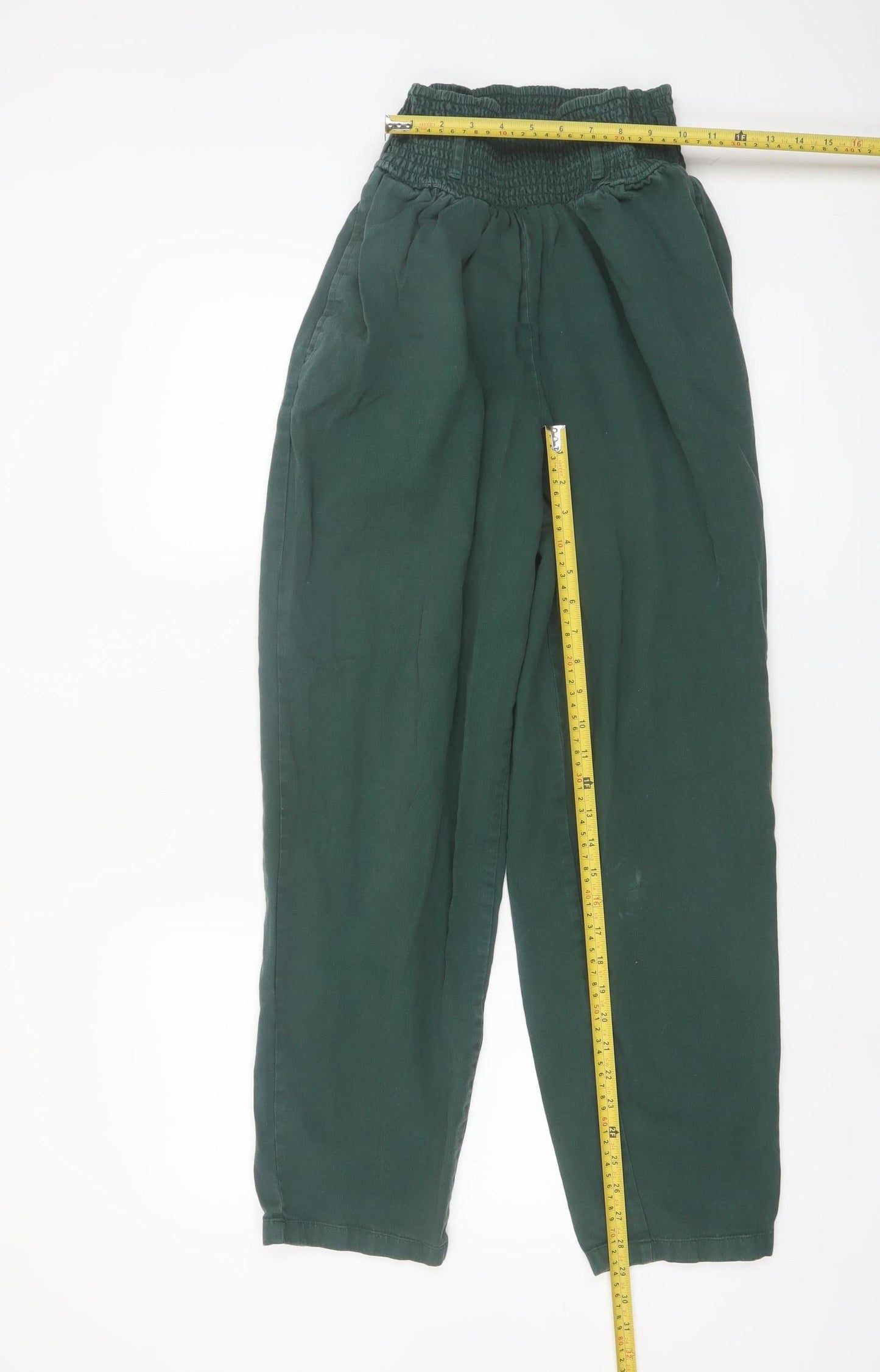 Yak and Yeti Women’s Green Cotton Harem Trousers S