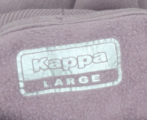 Kappa Women’s Mauve Hoodie Large Pullover Casual Hooded Sweatshirt