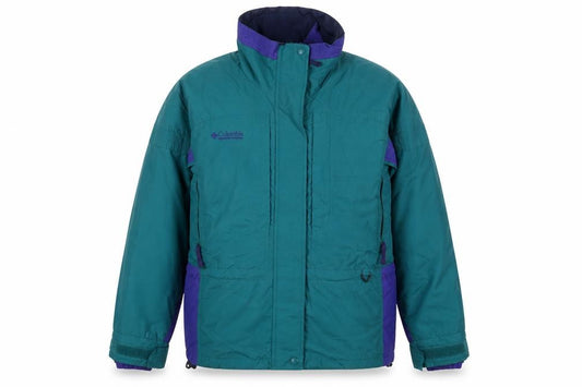 Columbia Women's Green Retro Ski Jacket M Winter Waterproof Outdoor Coat