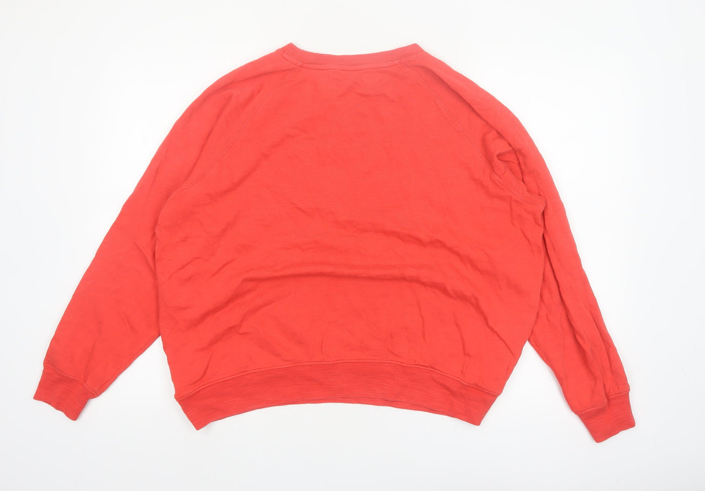 Marks and Spencer Womens Red Chicago Cotton Sweatshirt Size 16