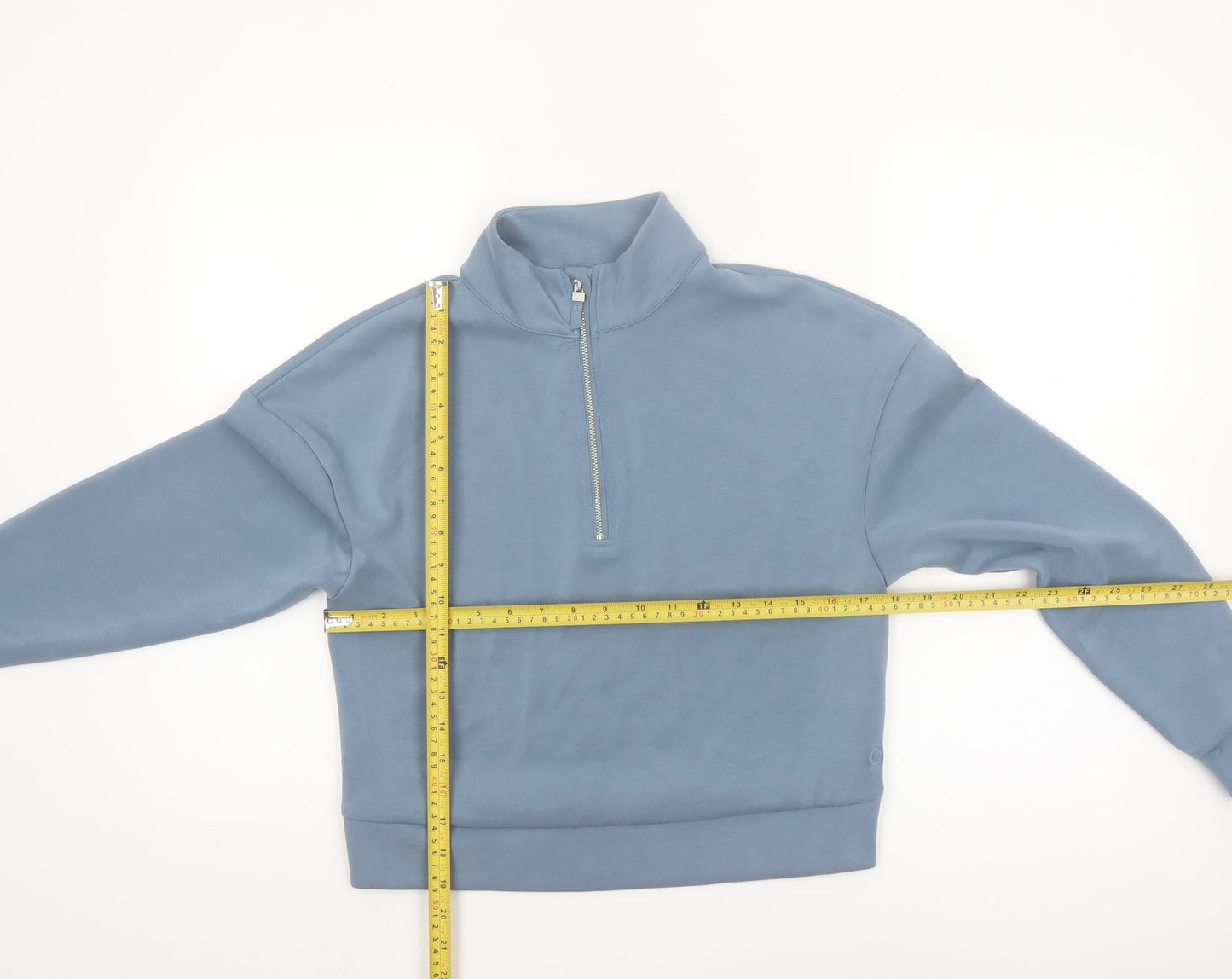 Marks and Spencer Goodmove Womens Blue 1/2 Zip Sweatshirt Size 8