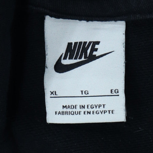 Nike Mens Black XL Pullover Hoodie Sweatshirt with Logo