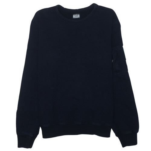 C.P. Company Men's Black 2XL Crew Neck Pullover Sweatshirt