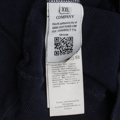 C.P. Company Men's Black 2XL Crew Neck Pullover Sweatshirt