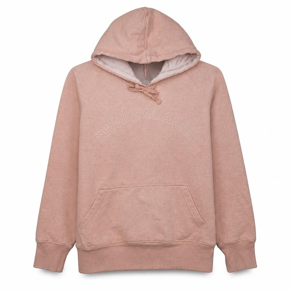 New Balance Womens Pink Pullover Hoodie Size 12 Cotton Blend
