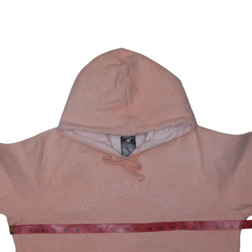 New Balance Womens Pink Pullover Hoodie Size 12 Cotton Blend