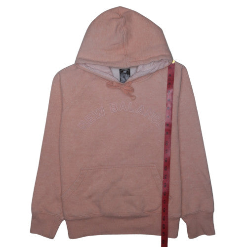 New Balance Womens Pink Pullover Hoodie Size 12 Cotton Blend