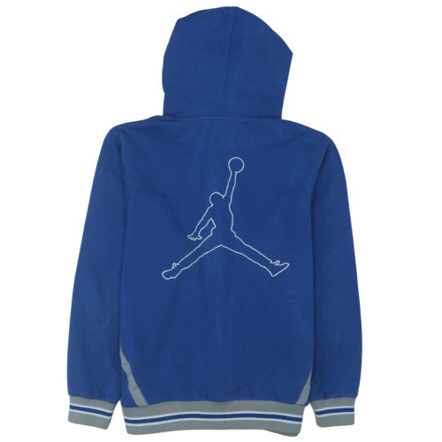 Nike Jordan Blue Full Zip Hoodie Men S Classic Fleece Sweatshirt