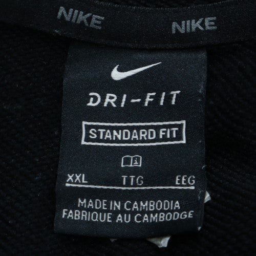 Nike Men's Black 2XL Pullover Hoodie Dri-Fit Sports Fleece