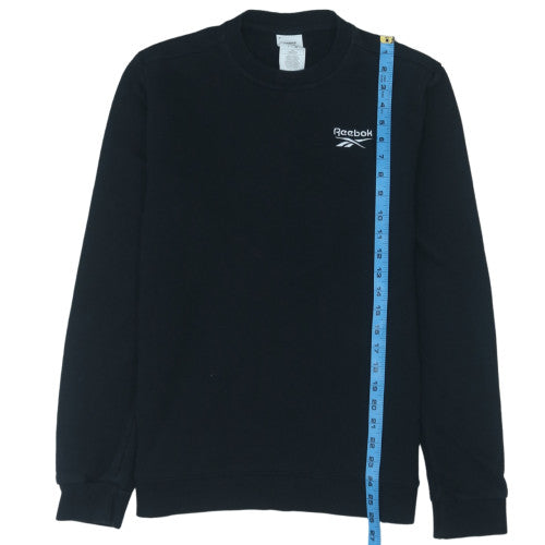 Reebok Men's Black Crew Neck Pullover Sweatshirt M Casual Sportswear