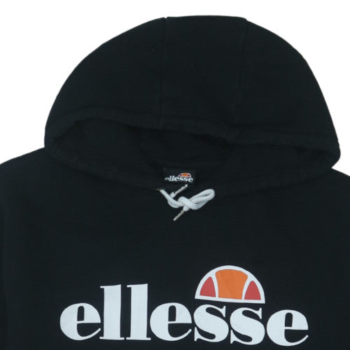 Ellesse Mens Black XL Pullover Hoodie Sports Logo Sweatshirt