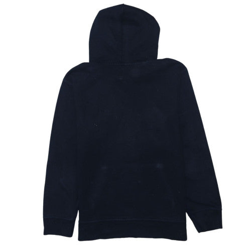 GAP Kids Boys Navy Pullover Hoodie 13-14 Years Fleece Lined Classic Logo