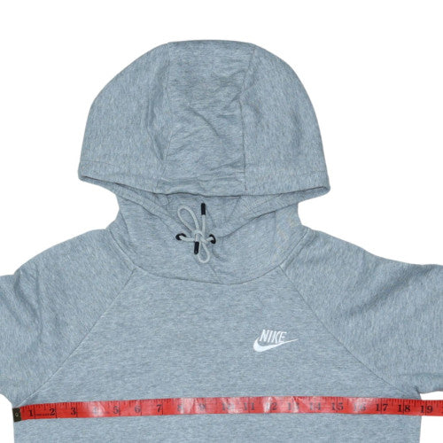 Nike Boys Grey XS Pullover Hoodie - Cotton Blend Comfortable Sportswear