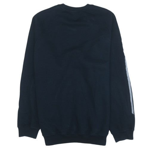 Adidas Men's Black Crew Neck Pullover Sweatshirt L Sports Fleece