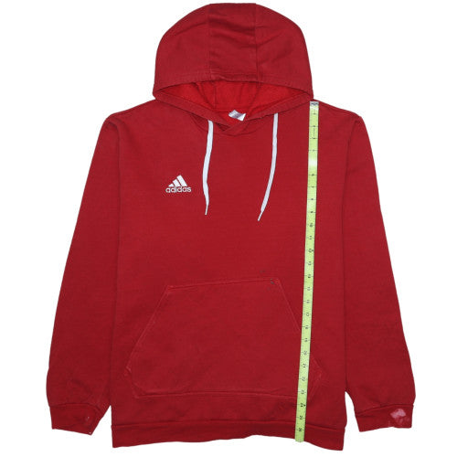 Adidas Men's Red XL Pullover Hoodie Fleece Logo Sport Style