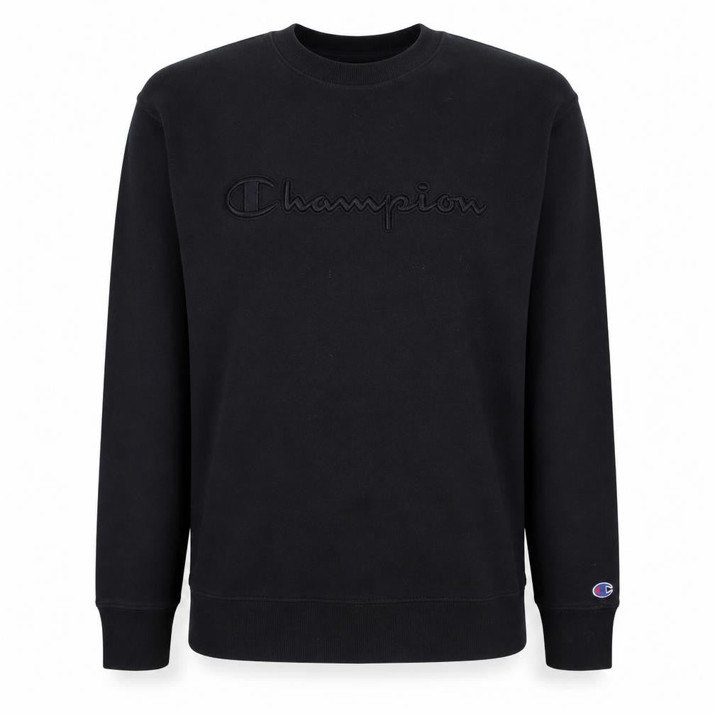 Champion Mens Black XL Pullover Sweatshirt Embroidered Logo