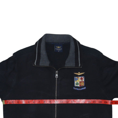 Aeronautica Militare Men's Black Full Zip Sweatshirt M