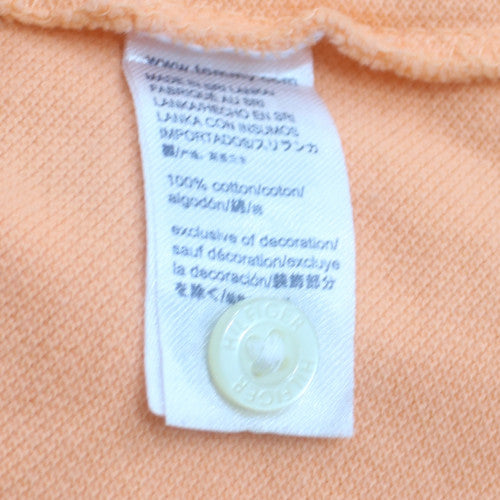 Tommy Hilfiger Men's Orange Cotton Polo Shirt Size L
