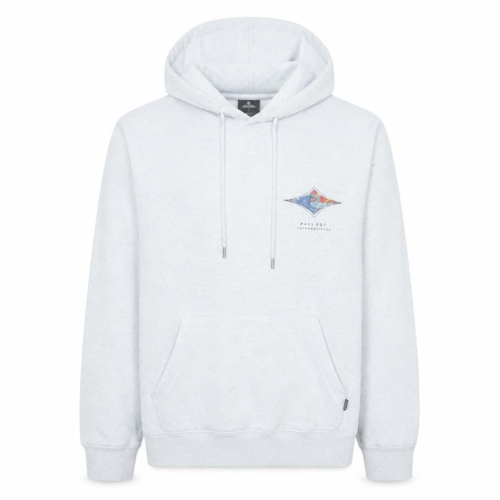 Rip Curl Men's Grey Small Pullover Surf Hoodie with Logo Print