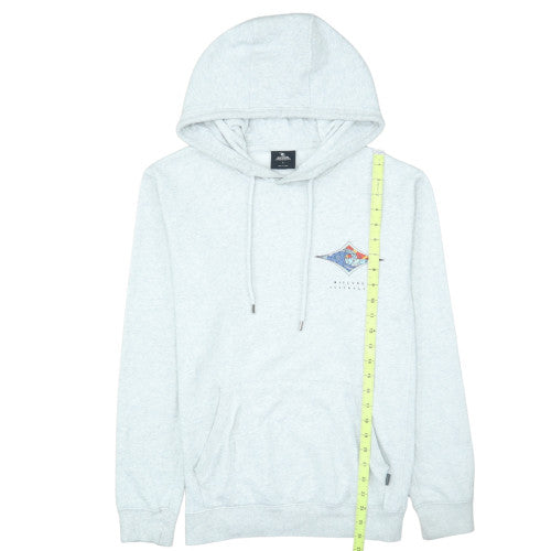 Rip Curl Men's Grey Small Pullover Surf Hoodie with Logo Print