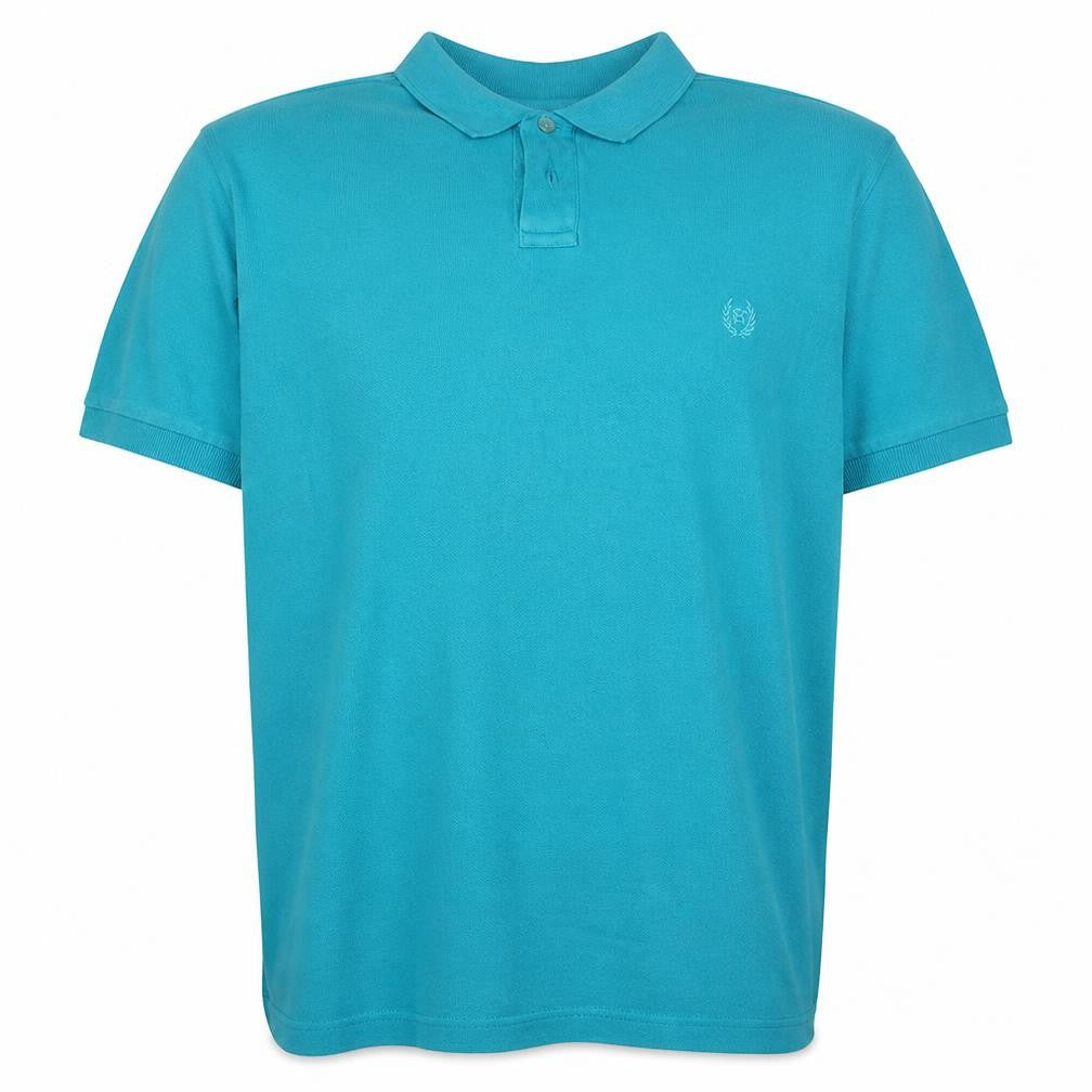 Chaps Men Blue 2XL Cotton Polo Shirt Classic Regular Fit