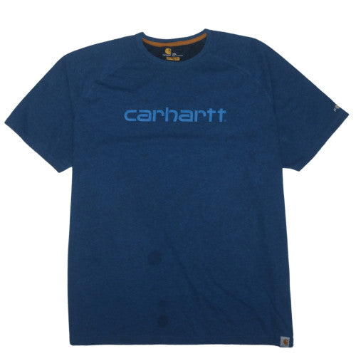 Carhartt Men's Blue Relaxed Fit 3XL Graphic Logo T-Shirt