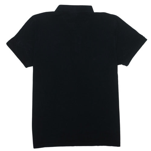Puma Men's Black XL Regular Fit Cotton Polo Shirt