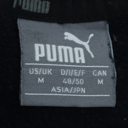 Puma Boys Black Crew Neck Sweatshirt Medium Logo Pullover
