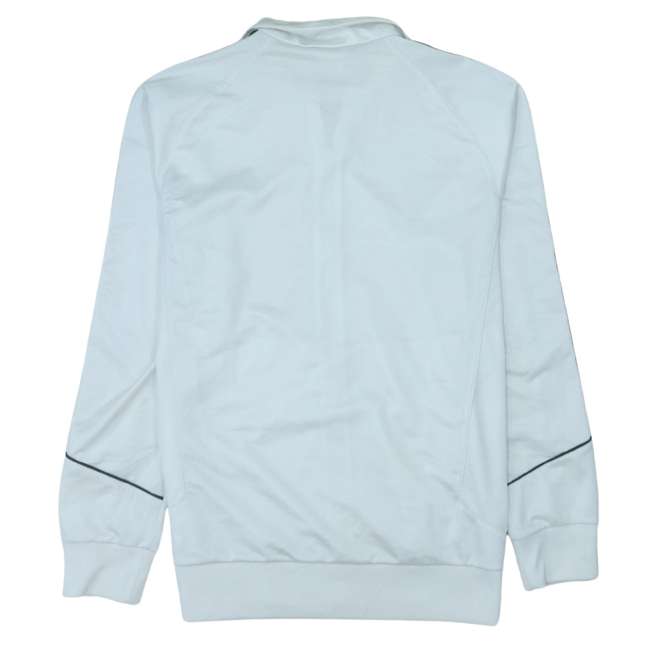 Adidas Men's White Track Jacket M Full Zip Lightweight Sportswear