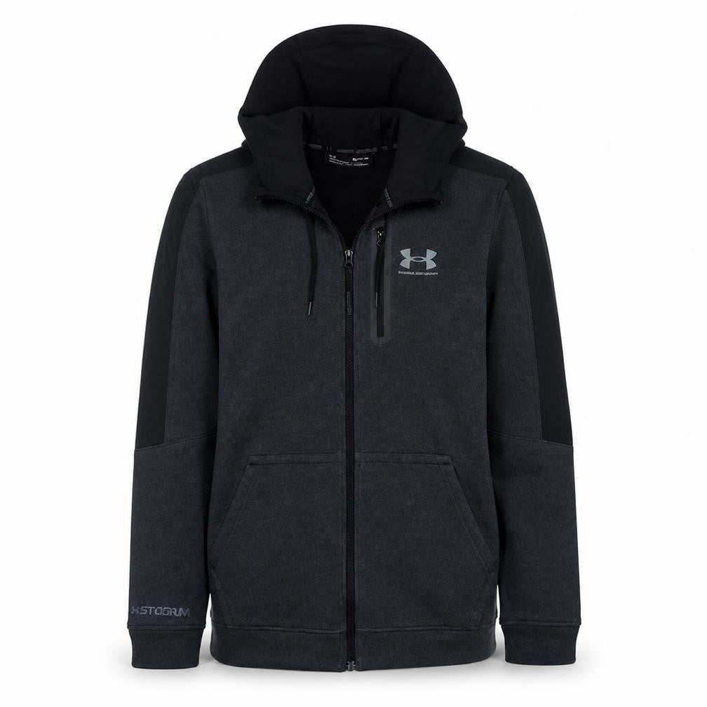 Under Armour Men's Black Small Full Zip Hoodie Fleece Sportswear
