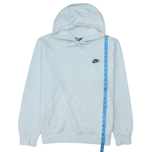 Nike Men's White Pullover Hoodie Medium Fleece Sportswear