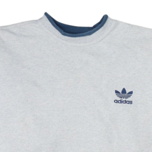 Adidas Men's Grey XL Crew Neck Pullover Sweatshirt