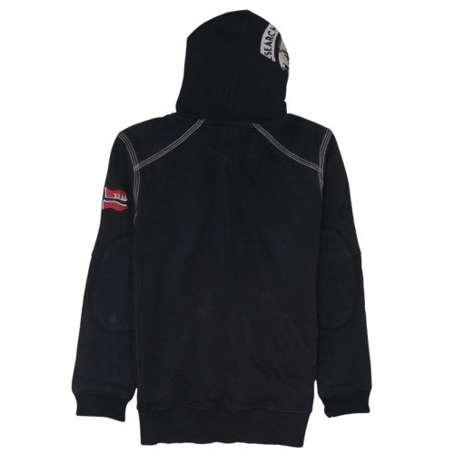 Napapijri Men's Black Full Zip Hoodie Size M Outdoor Fleece