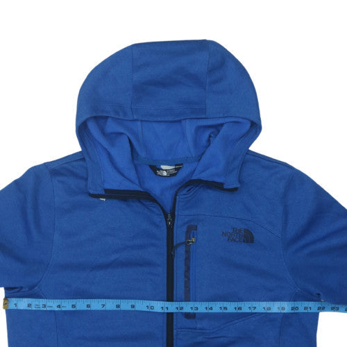 The North Face Men's Blue Full Zip Hooded Fleece Jacket M